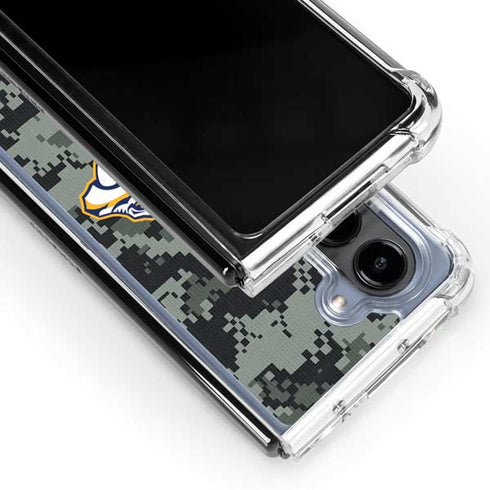 NHL Nashville Predators Camo Galaxy Z Fold5 5G Clear Case