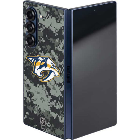 NHL Nashville Predators Camo Galaxy Z Fold6 Skin