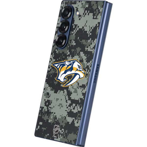 NHL Nashville Predators Camo Galaxy Z Fold6 Skin