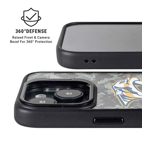 NHL Nashville Predators Camo iPhone 13 Kickstand Case