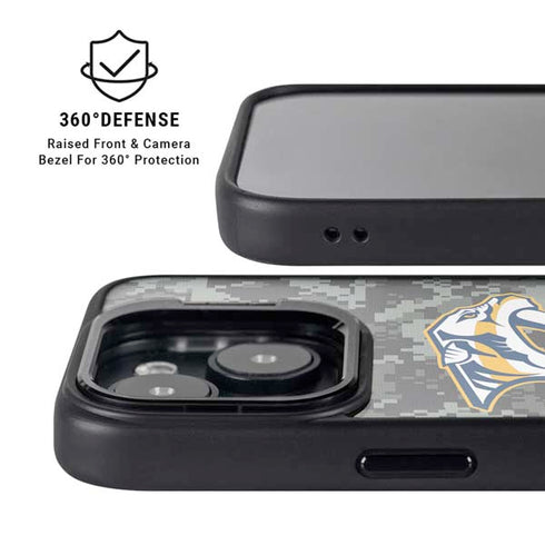 NHL Nashville Predators Camo iPhone 14 Kickstand Case