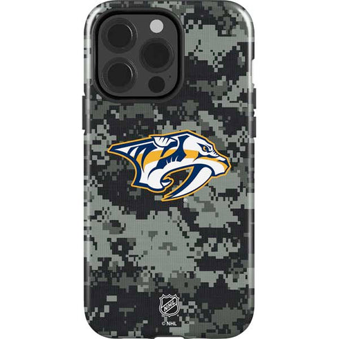 NHL Nashville Predators Camo iPhone 15 Pro Impact Case