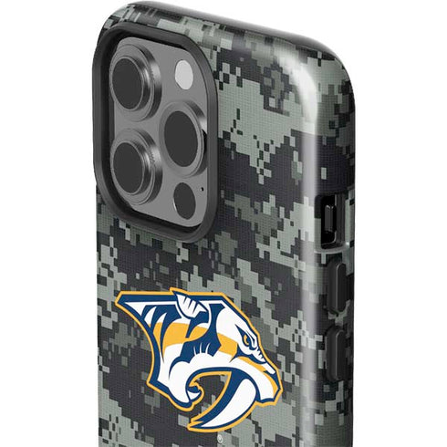 NHL Nashville Predators Camo iPhone 15 Pro Impact Case