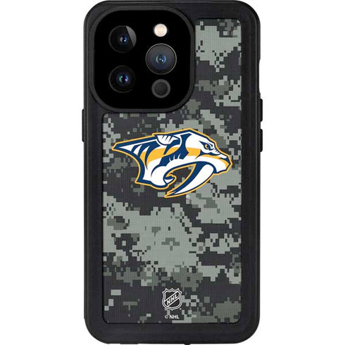NHL Nashville Predators Camo iPhone 15 Pro Waterproof Case