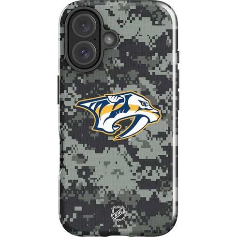 NHL Nashville Predators Camo iPhone 16 Plus Impact Case