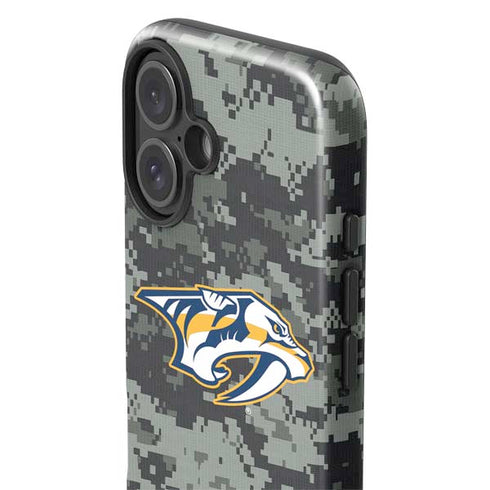 NHL Nashville Predators Camo iPhone 16 Plus Impact Case