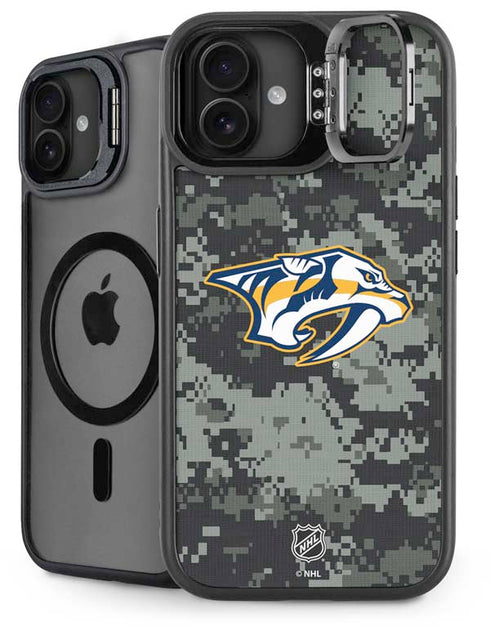 NHL Nashville Predators Camo iPhone 16 Plus Kickstand Case