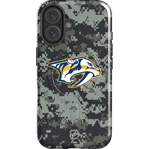NHL Nashville Predators Camo iPhone 16 Plus Magsafe Impact Case