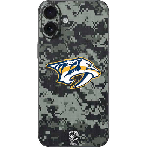 NHL Nashville Predators Camo iPhone 16 Plus Skin