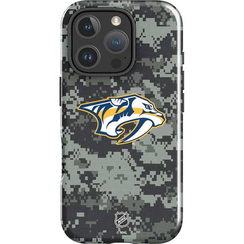 NHL Nashville Predators Camo iPhone 16 Pro Impact Case