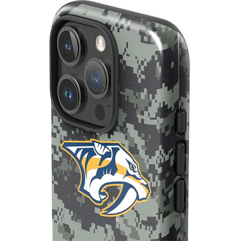 NHL Nashville Predators Camo iPhone 16 Pro Impact Case