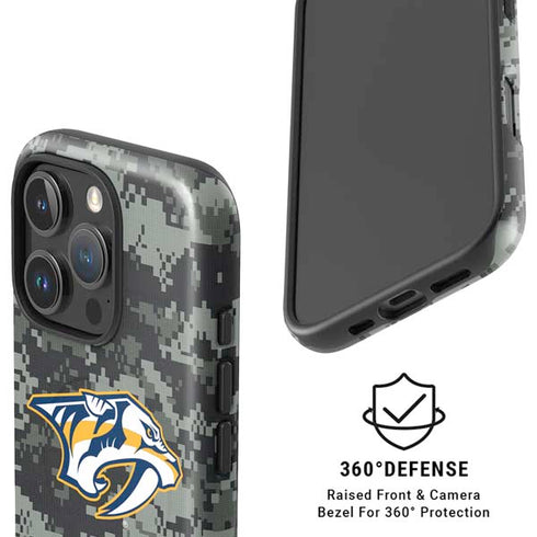 NHL Nashville Predators Camo iPhone 16 Pro Magsafe Impact Case