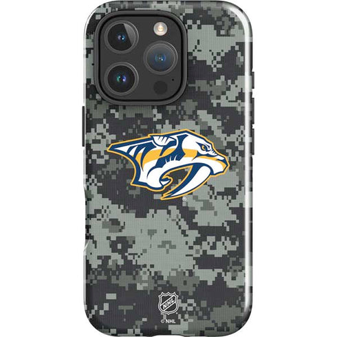 NHL Nashville Predators Camo iPhone 16 Pro Max Impact Case