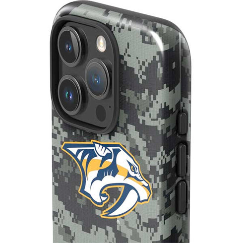 NHL Nashville Predators Camo iPhone 16 Pro Max Impact Case
