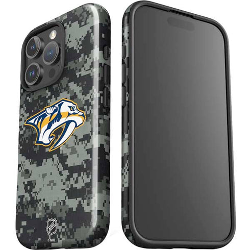 NHL Nashville Predators Camo iPhone 16 Pro Max Impact Case