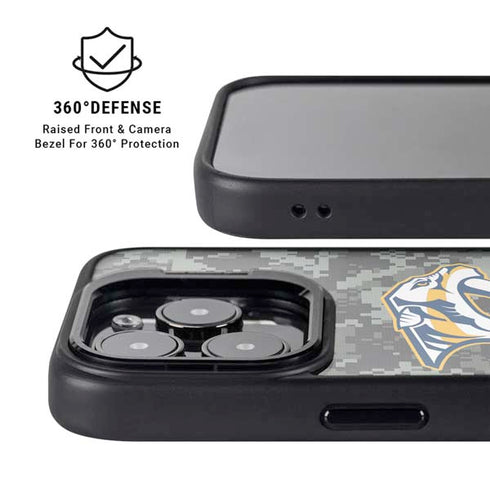 NHL Nashville Predators Camo iPhone 16 Pro Max Kickstand Case