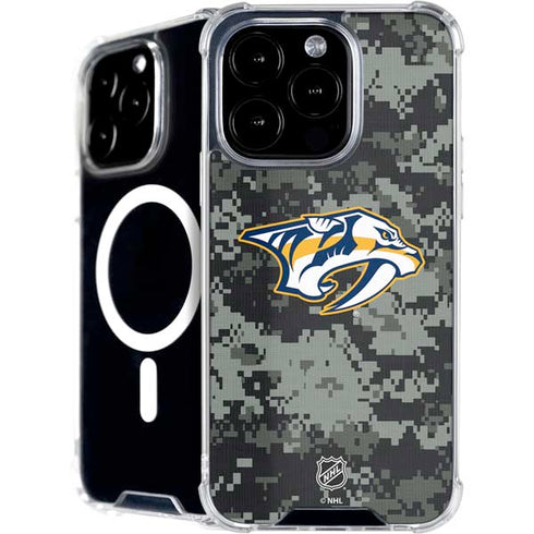 NHL Nashville Predators Camo iPhone 16 Pro Max MagSafe Case