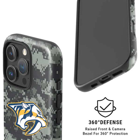 NHL Nashville Predators Camo iPhone 16 Pro Max Magsafe Impact Case