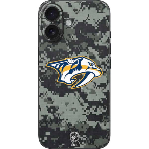 NHL Nashville Predators Camo iPhone 16 Skin