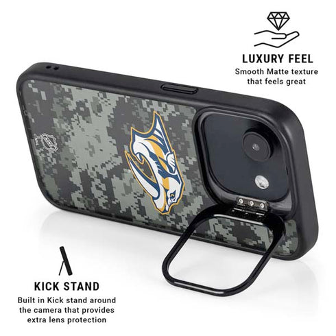 NHL Nashville Predators Camo iPhone 16e Kickstand Case