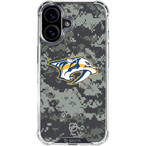 NHL Nashville Predators Camo iPhone 17 Clear Case