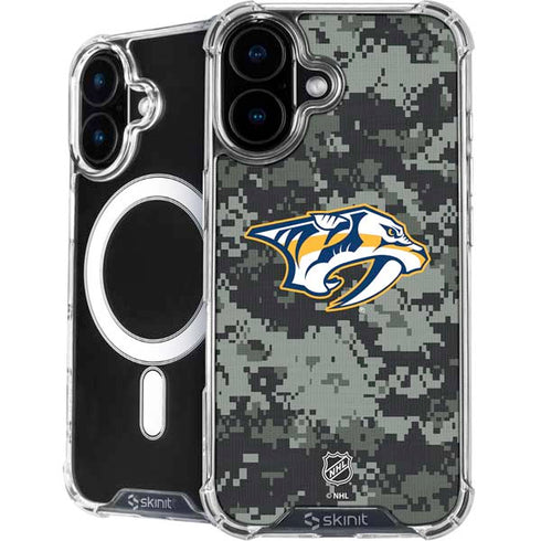 NHL Nashville Predators Camo iPhone 17 MagSafe Case