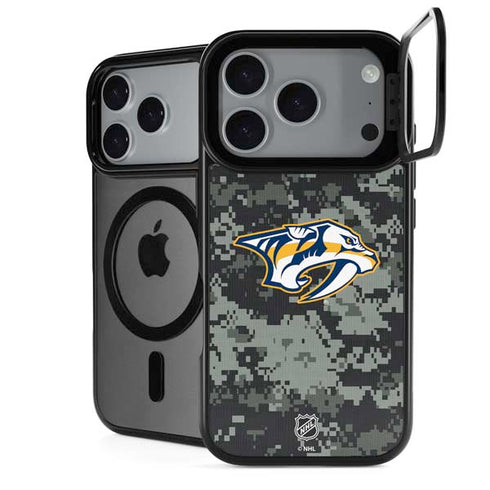 NHL Nashville Predators Camo iPhone 18 Pro Kickstand Case