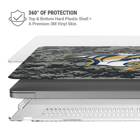 NHL Nashville Predators Camo MacBook Cases