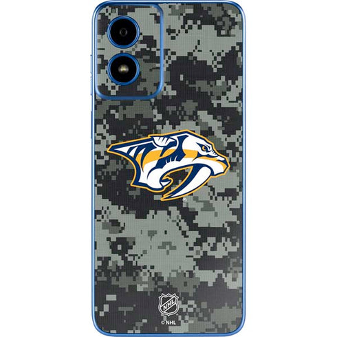 NHL Nashville Predators Camo Moto G Play 4G (2024) Skin