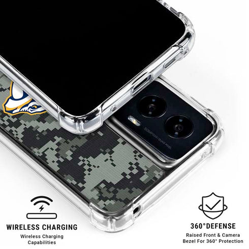 NHL Nashville Predators Camo Moto G Power 5G (2024) Clear Case