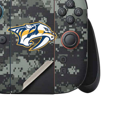 NHL Nashville Predators Camo Nintendo Switch 2 (2025) Joy-Con Controller Skin