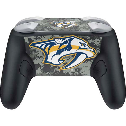NHL Nashville Predators Camo Nintendo Switch 2 (2025) Pro Controller Skin