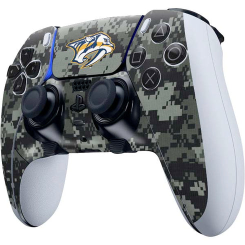 NHL Nashville Predators Camo PS5 DualSense Edge Pro Controller Skin