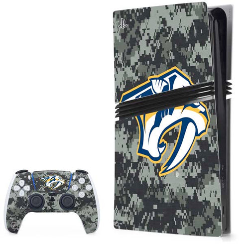 NHL Nashville Predators Camo PS5 Pro Bundle Skin