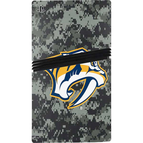 NHL Nashville Predators Camo PS5 Pro Console Skin