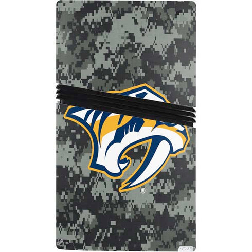 NHL Nashville Predators Camo PS5 Pro Console Skin