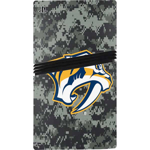 NHL Nashville Predators Camo PS5 Pro Disk Bundle Skin
