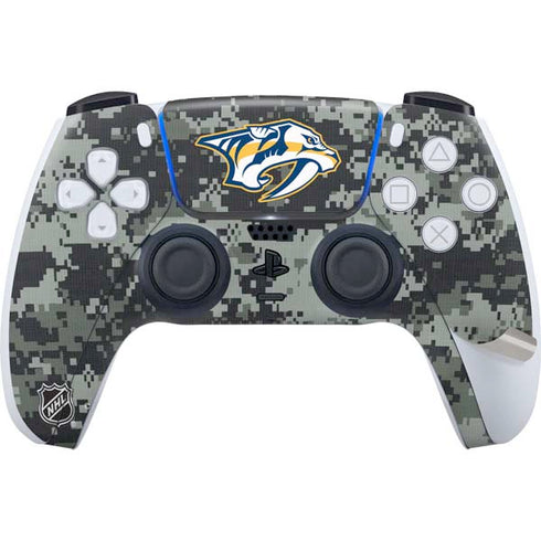 NHL Nashville Predators Camo PS5 Pro Disk Bundle Skin