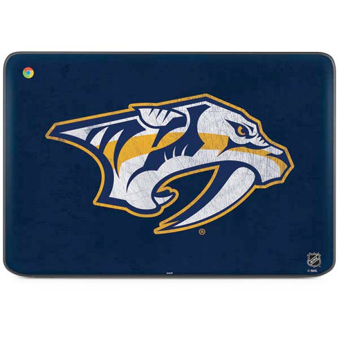 NHL Nashville Predators Distressed HP Chromebook Skin