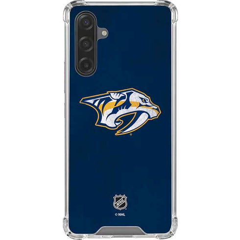 NHL Nashville Predators Distressed Galaxy A17 Clear Case