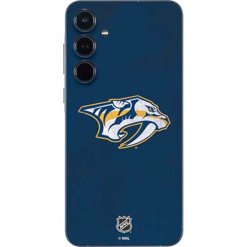 NHL Nashville Predators Distressed Galaxy A35 5G Skin