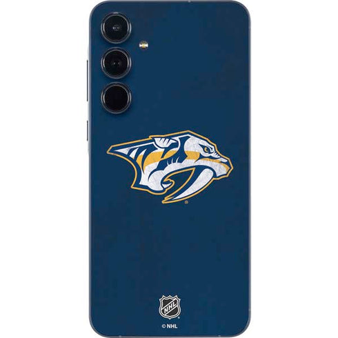 NHL Nashville Predators Distressed Galaxy A55 5G Skin