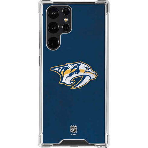 NHL Nashville Predators Distressed Galaxy S23 Ultra Clear Case
