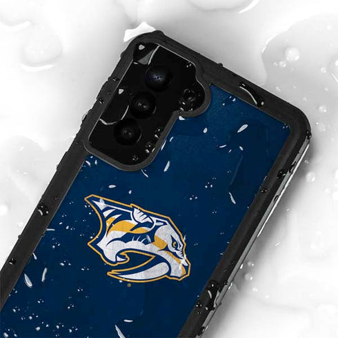NHL Nashville Predators Distressed Galaxy S24 Plus Waterproof Case