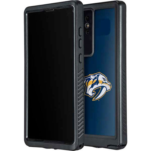 NHL Nashville Predators Distressed Galaxy S24 Ultra Waterproof Case