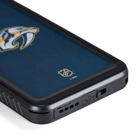 NHL Nashville Predators Distressed Galaxy S24 Waterproof Case