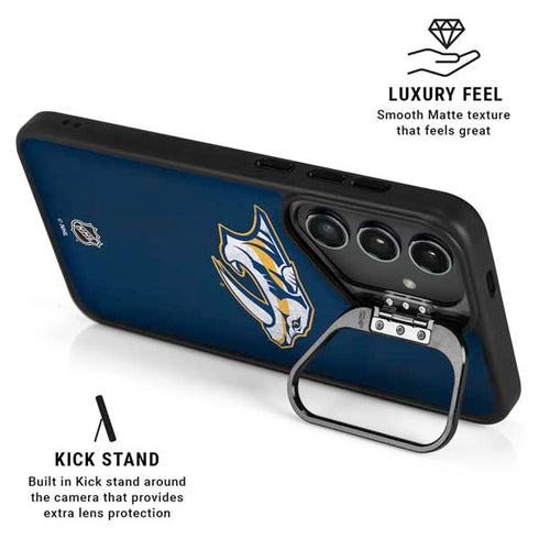 NHL Nashville Predators Distressed Galaxy S26 Kickstand Case