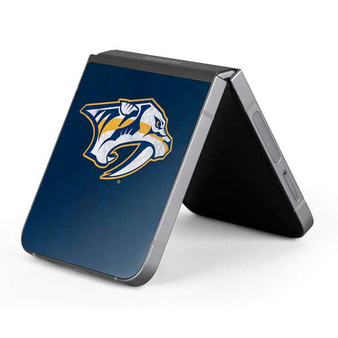 NHL Nashville Predators Distressed Galaxy Z Flip6 Skin
