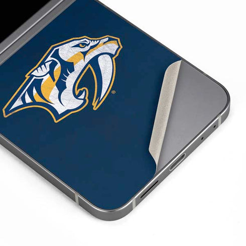 NHL Nashville Predators Distressed Galaxy Z Flip6 Skin