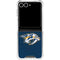 NHL Nashville Predators Distressed Galaxy Z Flip7 Clear Case